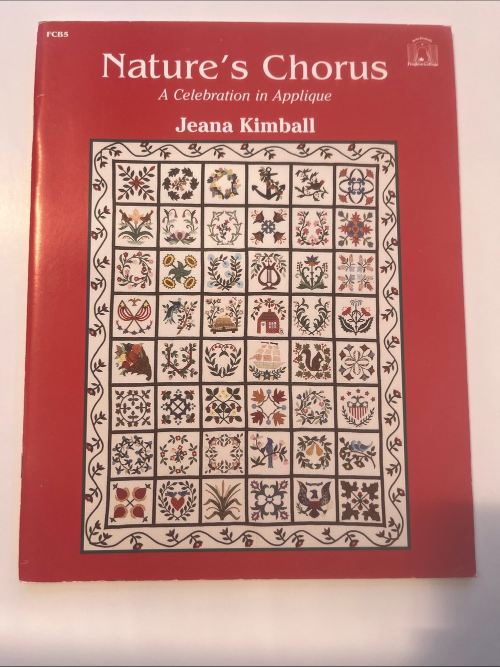 Nature's Chorus by Jeana Kimball Applique Quilt Quilting Pattern Book Vintage